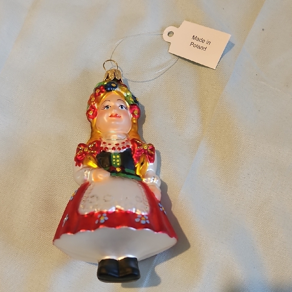 Traditional Polish Krawkowianka Ornament.